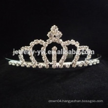fashion metal silver palted full crystal daisy flower crown headband